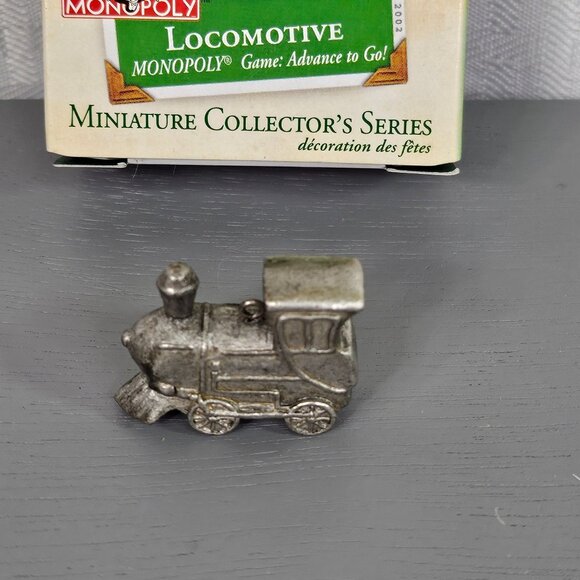 Hallmark Keepsake Miniature Ornament Monopoly Game Locomotive New with Box - Picture 2 of 4
